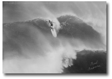 Jim Fisher surfing Sunset Beach Hawaii